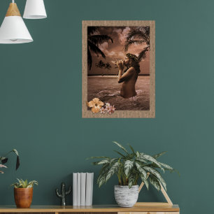 Poster de sopragem do contêiner com quadro de saíd