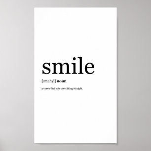 Poster de sorriso Design minimalista