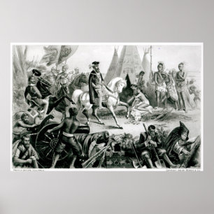 Póster De Soto Discovering o Mississippi
