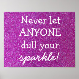 Poster de Sparkle roxo