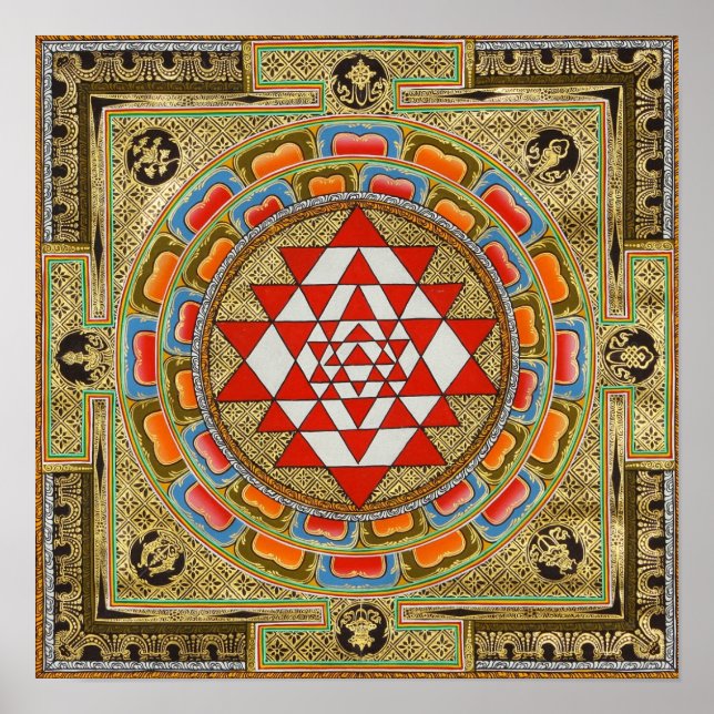 Poster de Sri Yantra (Frente)