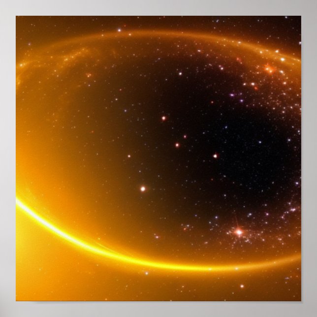 Poster de Starscape Dourado (Frente)