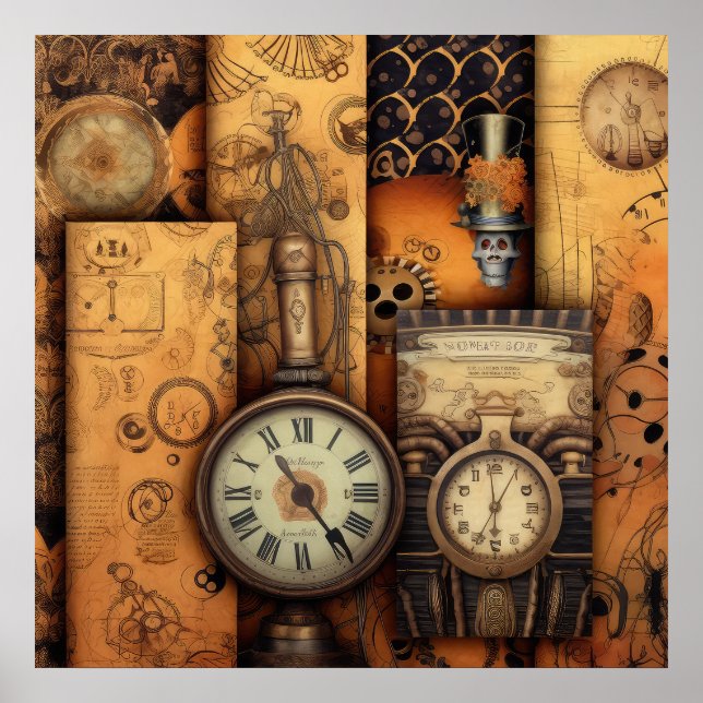 Poster de Steampunk Halloween (Frente)