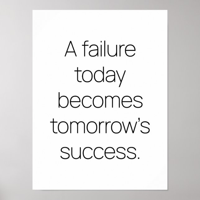 Poster de sucesso de amanhã (Frente)