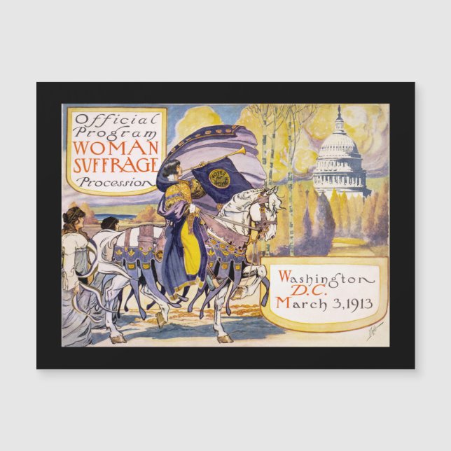Poster de Sufrágio das Mulheres Vintage (Frente)