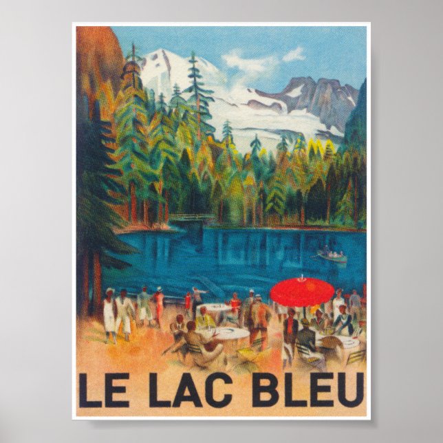Poster de Suiça Lac Bleu (Frente)