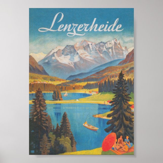 Poster de Suiça Lenzerheide (Frente)