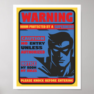 Poster de super herói