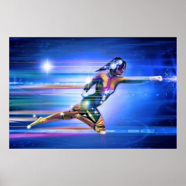 poster de super herói (Frente)