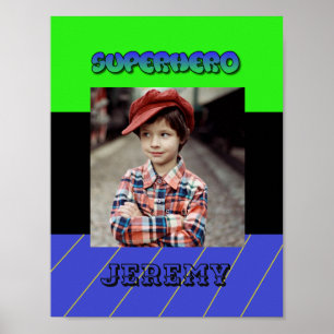 Poster de Super-Herói Personalizado para Little Bo