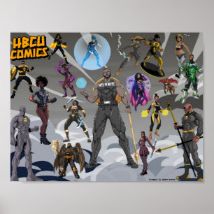 POSTER de Super-Heróis BLK