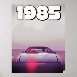 poster de supercarro de 1985