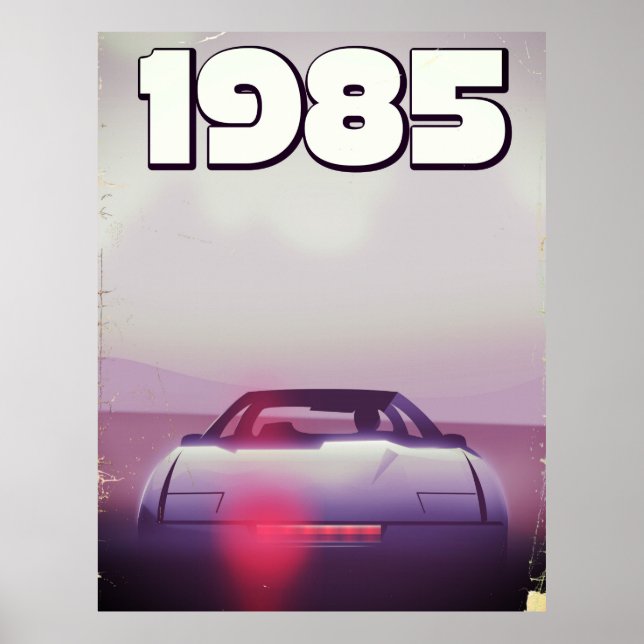 poster de supercarro de 1985 (Frente)