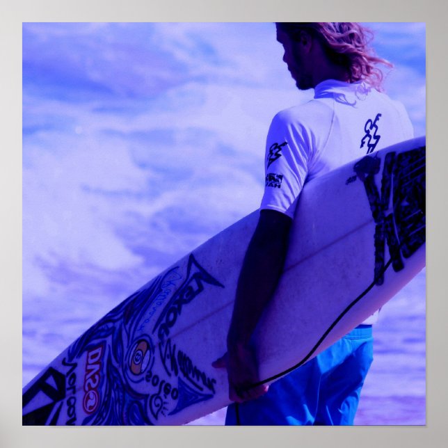 Poster de Surfer da Califórnia (Frente)