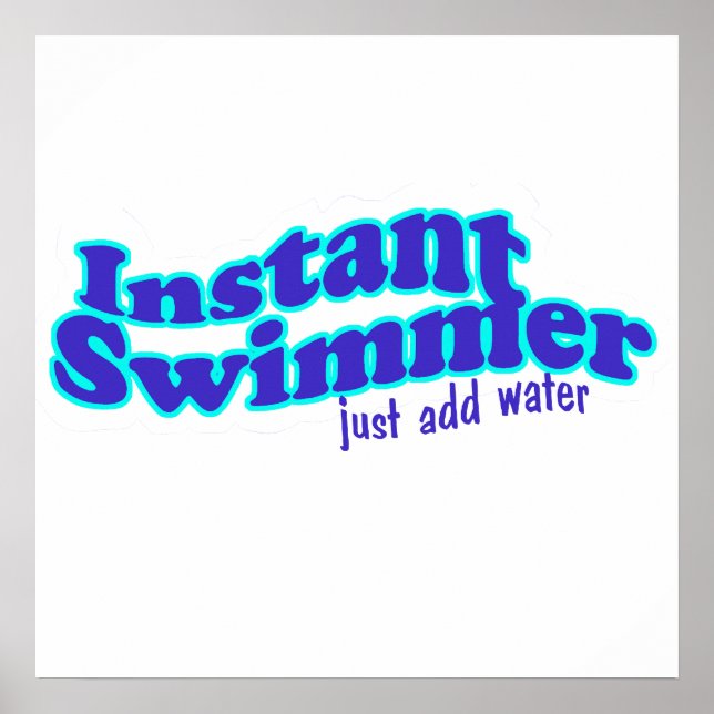 Poster de Swimmer Instantâneo (Frente)