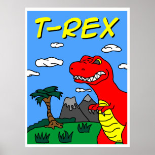 Poster de T-Rex!!! rugido 24x32!!!