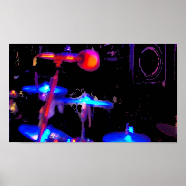 poster de tambores de luz alta (Frente)