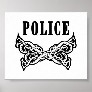 Poster de Tatuagem Policial