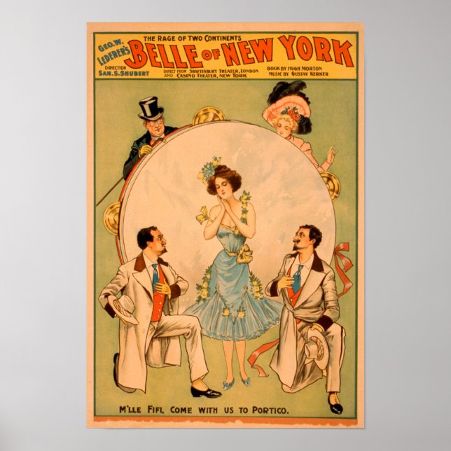 poster de Teatro Musical "Belle of New York" (Frente)