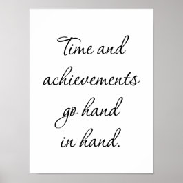 Poster De Tempo E Resultados