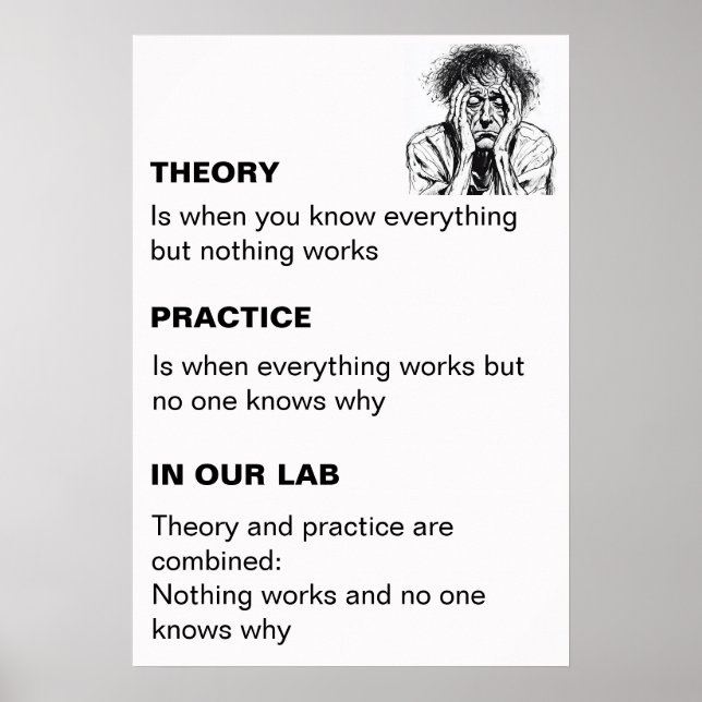 Poster de Teoria E Prática Personalizadas (Frente)