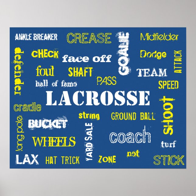 Poster de Terminologia Lacrosse! (Frente)