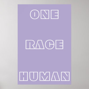 Poster de Texto de Citação Humana Raça Útil