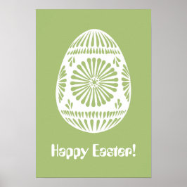 Poster de texto personalizado de Ovos de Páscoa