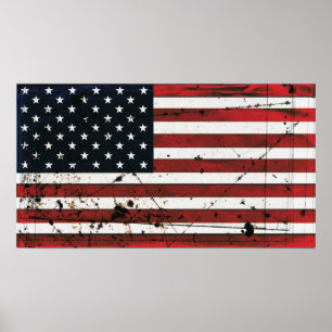 Poster de tinta gigante da bandeira americana
