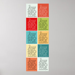 poster de Tipografia 'Incrível'