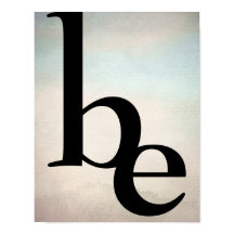 poster de tipografia na cinza e aquarela azul