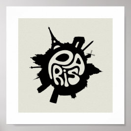 Poster de Tipografia Planeta de Paris
