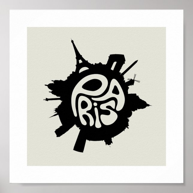 Poster de Tipografia Planeta de Paris (Frente)