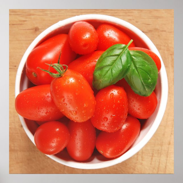 Poster de tomate de régua vermelha (Frente)