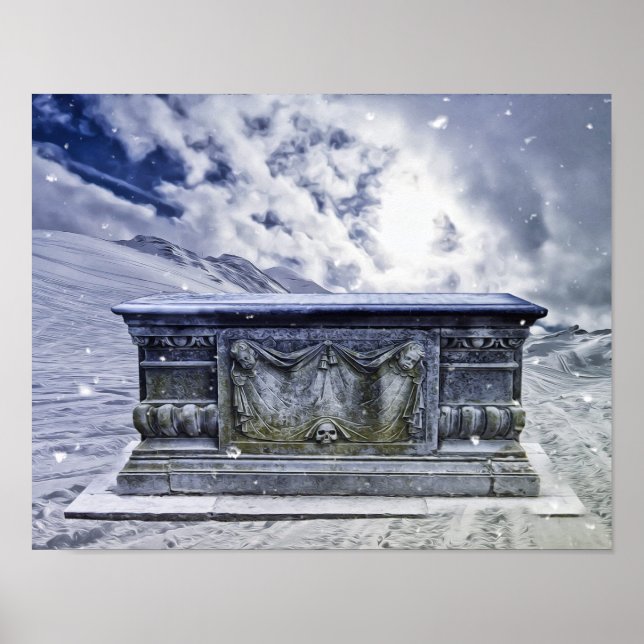 Poster de tombo gótico (Frente)