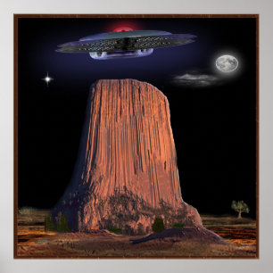 poster de torre de diabos do ufo