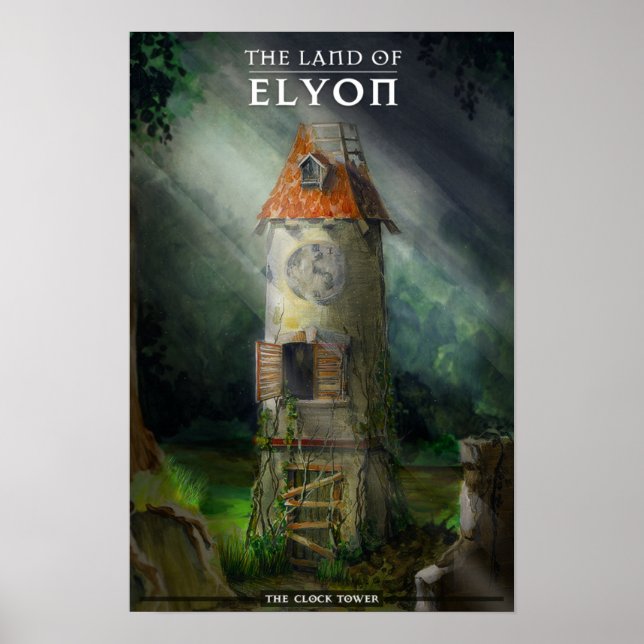 Poster de torre de relógio (Frente)