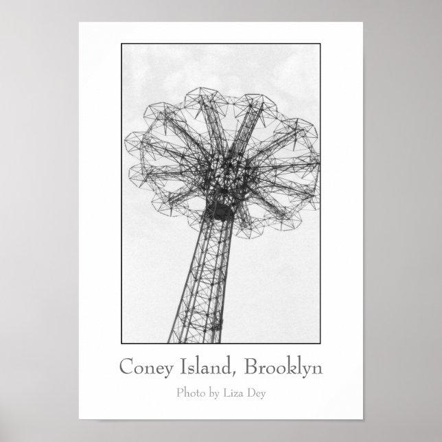 Poster de torre de salto de paraquedas (Frente)