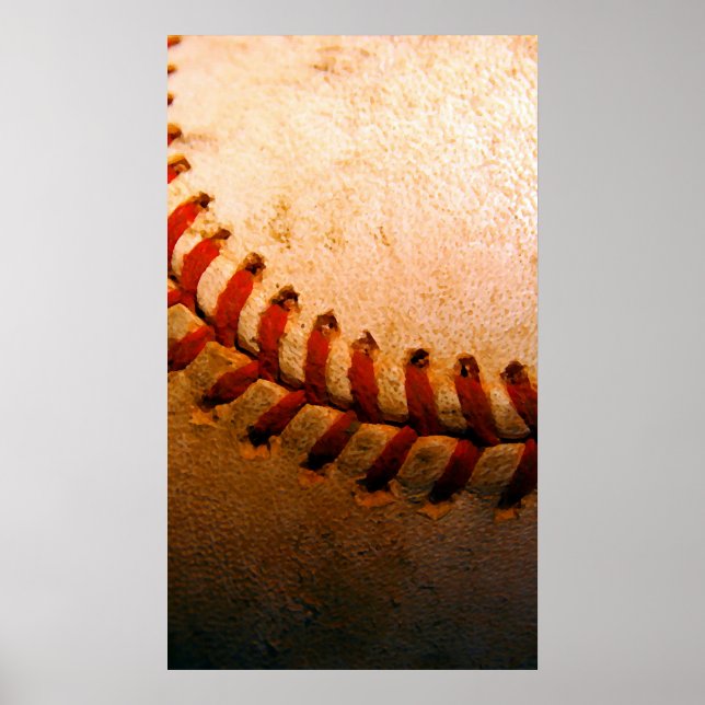 Poster de Trabalho de arte de baseball exclusivo (Frente)