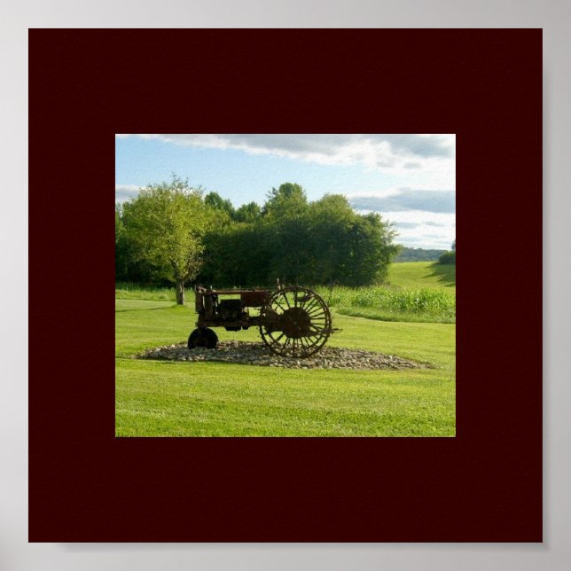 Poster de Trator Antiquado (Frente)