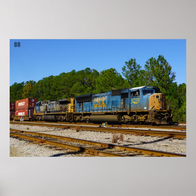 POSTER de trem CSX (Frente)