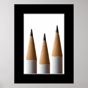 Poster de três lápis