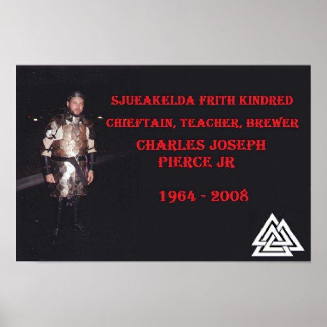 Poster de tributo de Charles Pierce (Frente)
