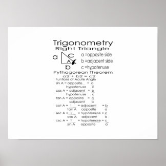 Poster de trigonometria