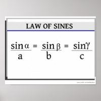 Poster de Trigonometria: Lei dos Sines