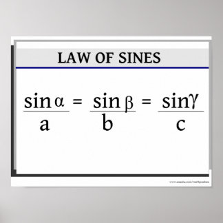 Poster de Trigonometria: Lei dos Sines