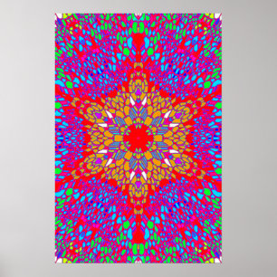 Poster de triquete: Abstrato Psicodélico