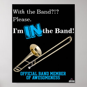 Poster de Trombone "Estou na Banda"
