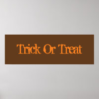 Poster De Truque Ou Tratar