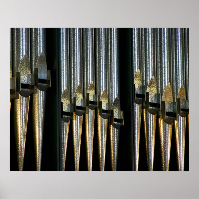 Poster de tubos metálicos (Frente)